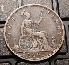 Moneta bronzo 1892 Victoria