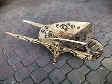 Piccola  Carriola in Legno Massello Dipinto Misure In Foto