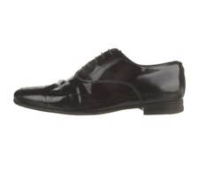 LF Lidfort Patent Leather Dress Shoes, Black, Mens US11