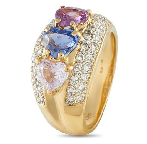 Anello cocktail oro giallo - , 18
