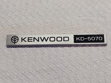 KENWOOD KD-5070 KD5070 - TURNTABLE LOGO BADGE EMBLEM PLATE - ORIGINAL GENUINE