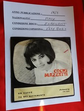 DISCO 45 GIRI - COCKI MAZZETTI - Un caffe'  / Tu sei divertente - 1963