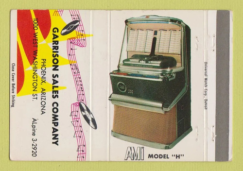 Copertina matchbook ami juke - ami,