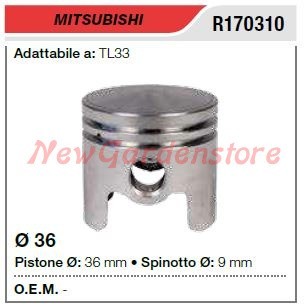 Pistone segmenti spinotto