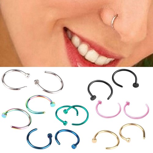 20pz anello naso finto - naso, forma
