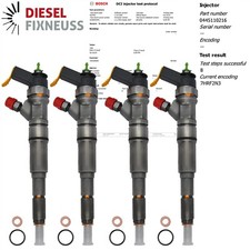 4x Iniettore BMW 0445110216
