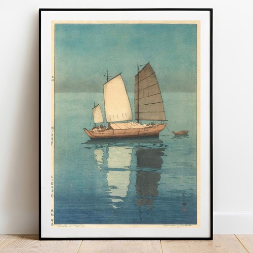 Hiroshi yoshida stampa barca - hiroshi,