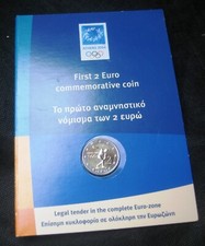 2 EURO  IN FOLDER GIOCHI OLIMPICI DI ATENE 2004