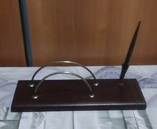 SET DA SCRIVANIA IN PELLE VINTAGE - PORTAPENNE