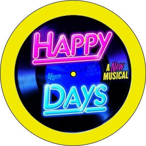 Happy days the musical button - the, musical.