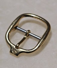 Favre Leuba NOS gold plated " ellipse " buckle 14mm vintage 60s RARE