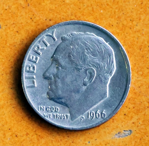 One dime 1966 usa rame - 1966,