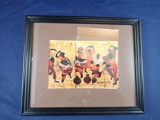 Quadro vintage africano batik