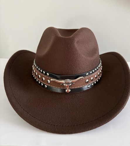Nuovo cappello marrone cowboy