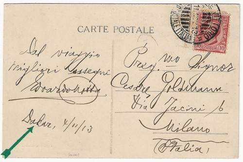 Regno cartolina annullo re - regno,