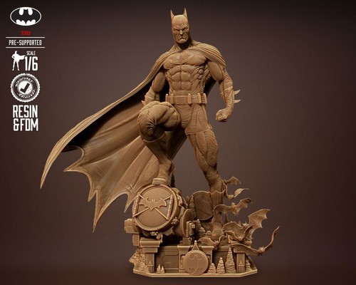 Statua batman modello digitale - statua,
