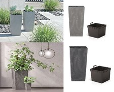 Fioriera alta vaso quadrato