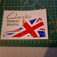 adesivo vintage STICKER kleber clarks desert boots