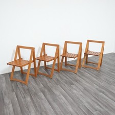 Aldo Jacober Per Alberto Bazzani 4 Sedie Mod. Trieste Anni ‘60 Design Vintage