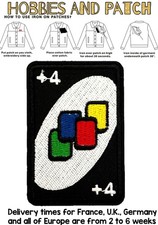 patch carta +4 cambio colore gioco carte da tavolo UNO toppa termoadesiva iron
