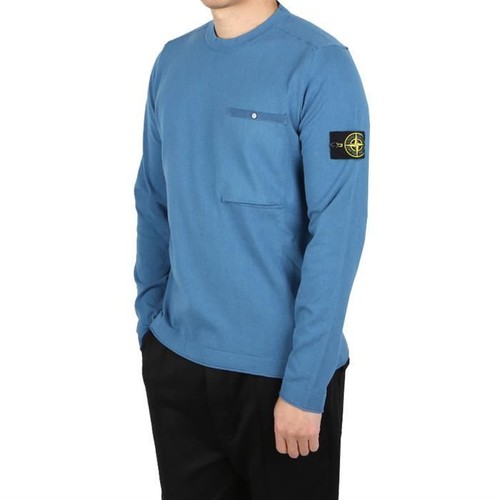 Stone island woven pocket knit - stone,