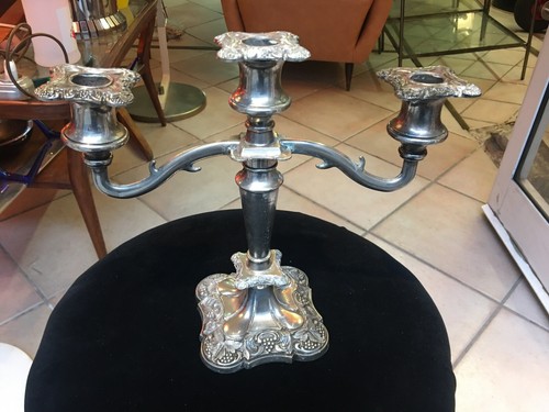 Antico candelabro metallo - antico, in