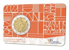 2 Euro OLANDA 2022 35° DEL PROGRAMMA ERASMUS in coin card - 2 € commemorativi