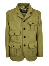RR by Romano Ridolfi giacca lana uomo spinata verde/marrone GALLES FM-NEW HUN