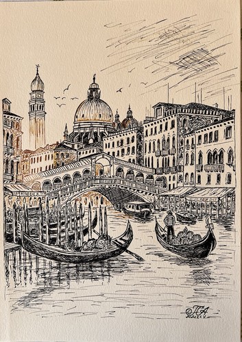 Quadro disegno con penna - disegno,