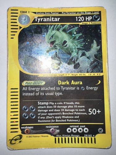 Pokemon tyranitar holo rare - pokemon,