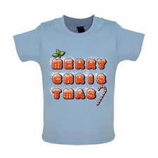 Merry Christmas Biscuits - Bambino T-Shirt / Body - Natale Babbo Natale Cibo