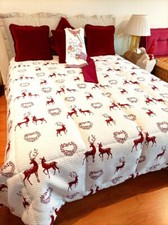 trapunta coperta  invernale  lana matrimoniale tessuto Piquet