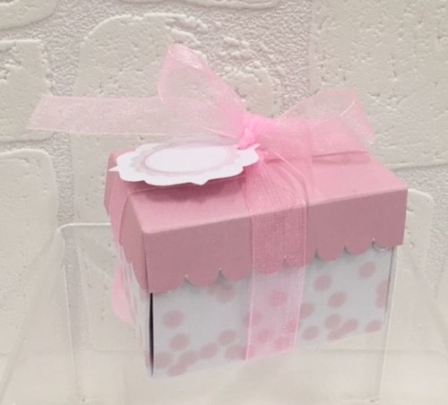 Portaconfetti 8x5x5 light - light, pois