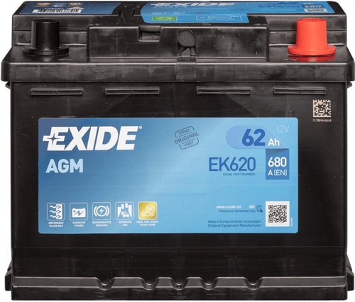 Ek620 batteria auto exide agm - ek620,