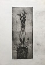 Karl Adser 1912-1995 Scultura Femminile Nudo Con Birramanufactura Gabbiani Vögel