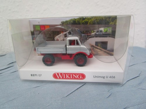 Wiking unimog 406 argento - wiking,