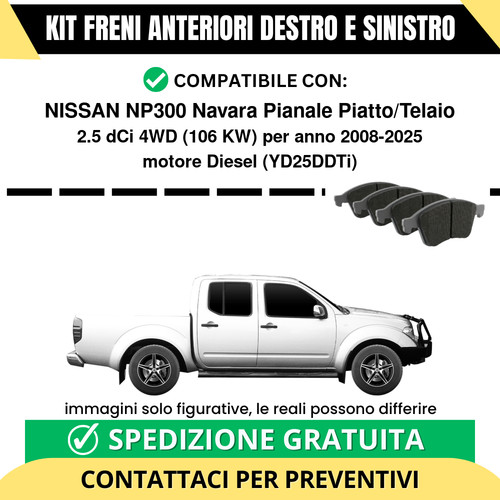 Pastiglie freno anteriori per - pastiglie,