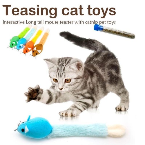 Gatto teaser topo finto gioco - gatto,