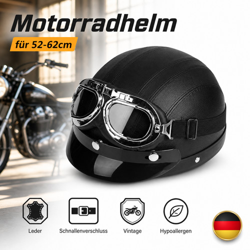 Casco mezza guscio moto - mezza,
