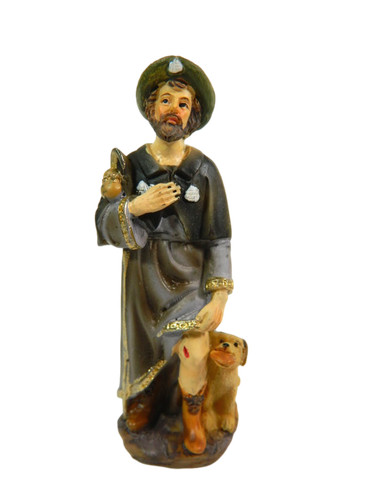 Statua san rocco - cm,