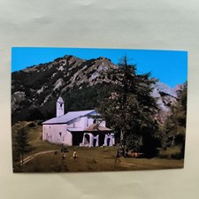 VALDIERI (VALLE GESSO) COLLETTO  SANTUARIO MADONNA  VECCHIA CARTOLINA A COLORI