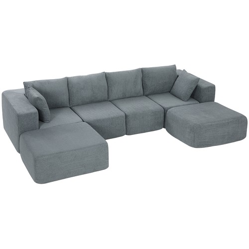 Homcom divano modulabile - homcom, ad
