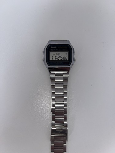 Casio a158w 37mm cassa acciaio - a158w,