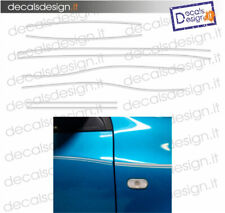 Adesivi replica fasce strisce Renault twingo kit completo 8 pz. auto azzurra