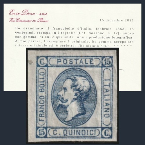 Italia regno 1863 - regno, litografico