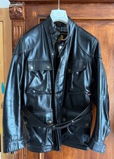 Belstaff Black Leather Trialmaster Panther size 42 -M/L New Museum Condition