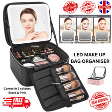 Borsa Trucco con Specchio LED