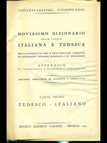 Novissimo dizionario delle - dizionario,