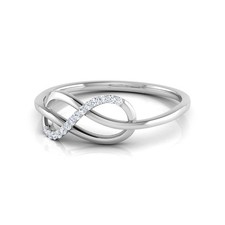 Fede nuziale in platino taglio