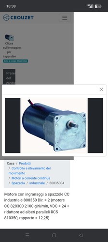 Motoriduttore 24v crouzet - motoriduttore,
